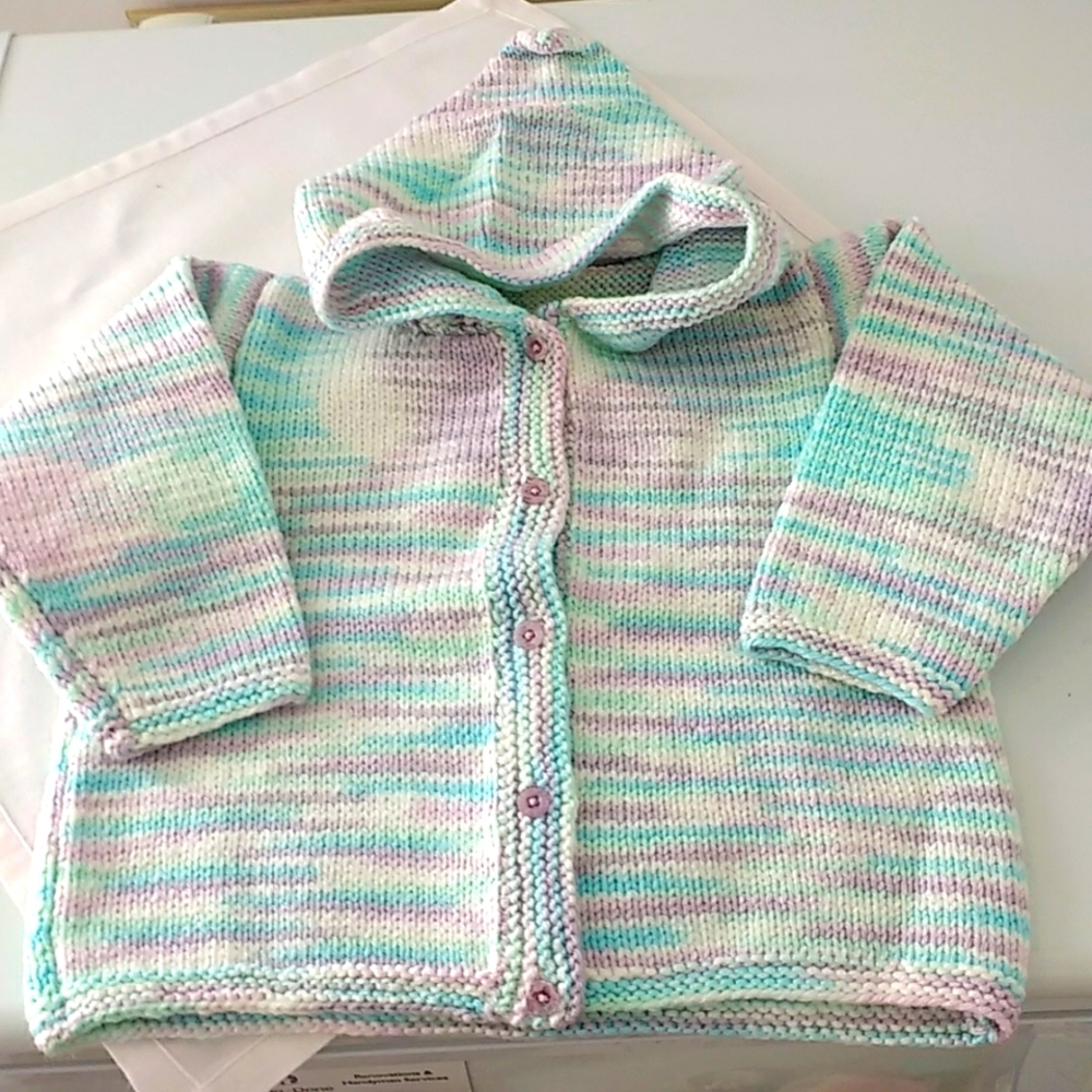 Hand Knit Hooded Sweater